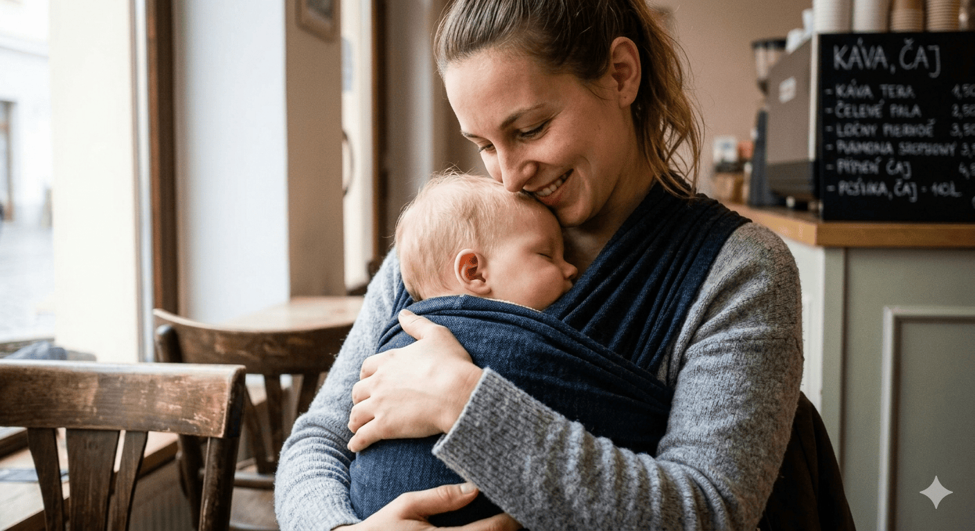 blízkosť dieťaťa v náručí